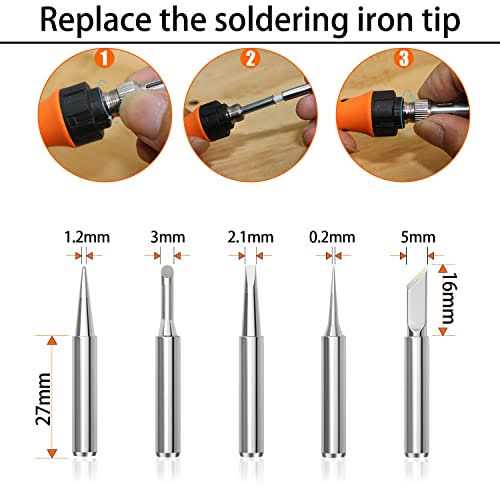 MEAKEST Soldering Iron kit 60w Soldering gun 9-in-1 Solder Iron kit tool - MT - Mrs Treak