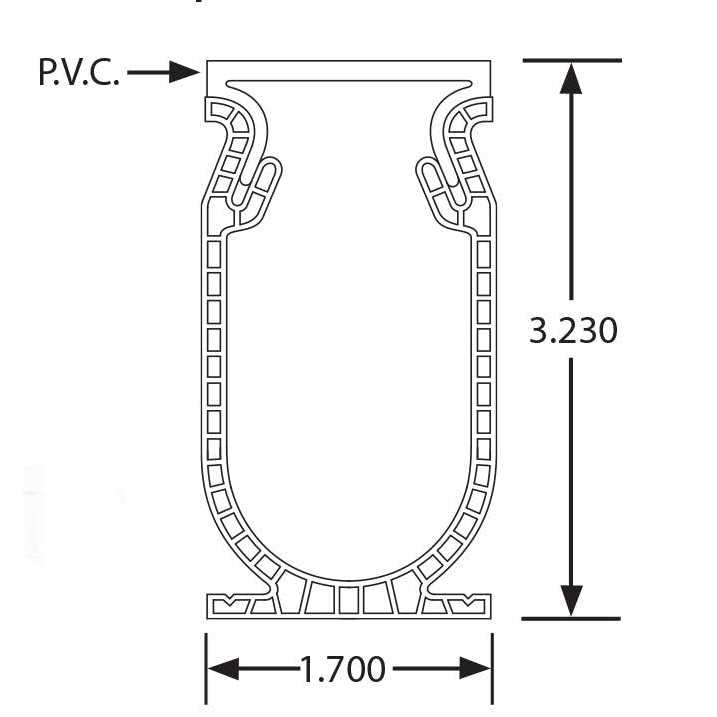Stegmeier Frontier Deck Drain Top Cap-White (40 ft) - MT - Mrs Treak