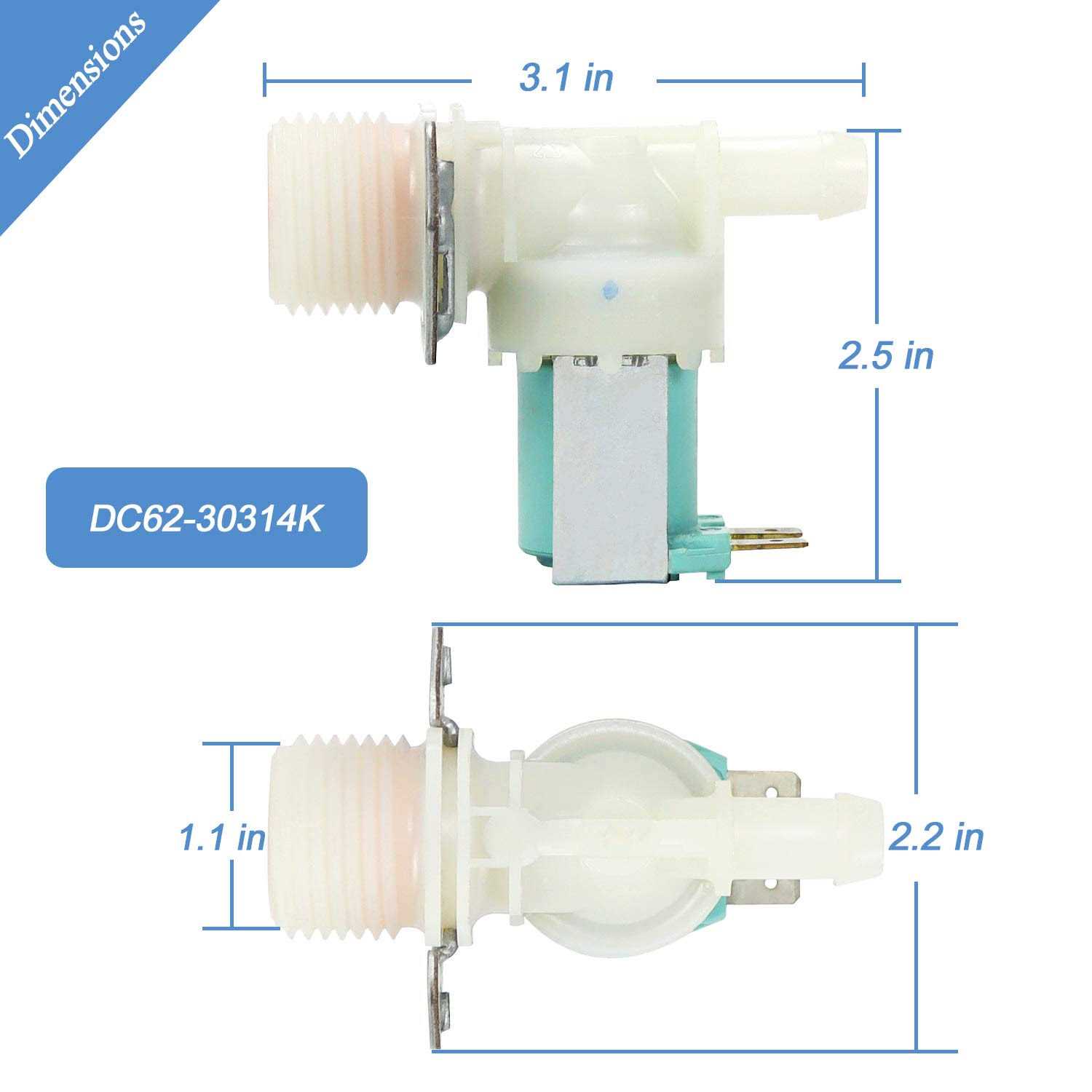 DC31-00054D PX3516-01 Washer Drain Pump Motor by Blutoget -Fit for samsung Washing Machine -DC31-00054D samsung Washer Drain Pump Replaces - MT - Mrs Treak