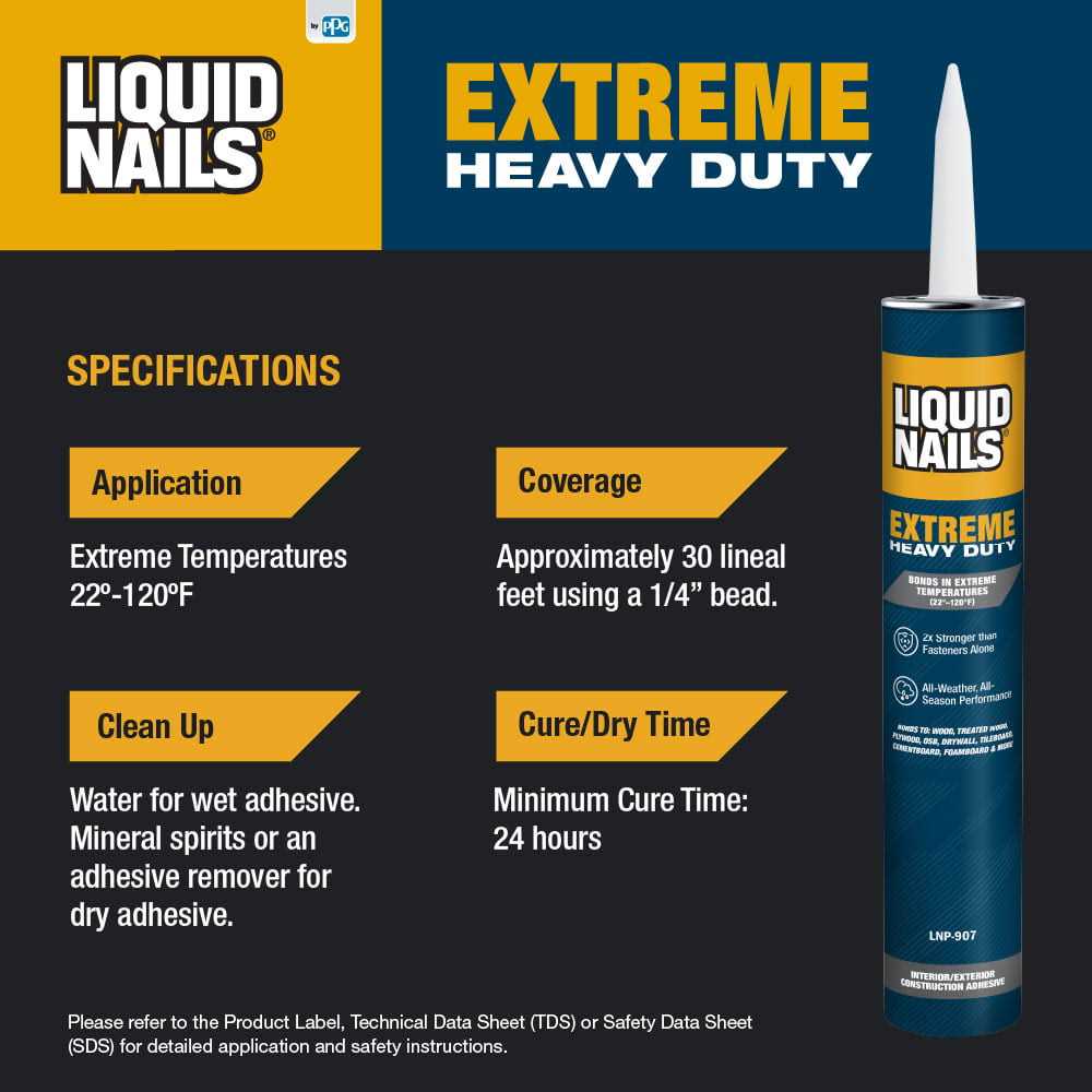 Liquid Nails Construction Adhesive Heavy Duty - MT - Mrs Treak