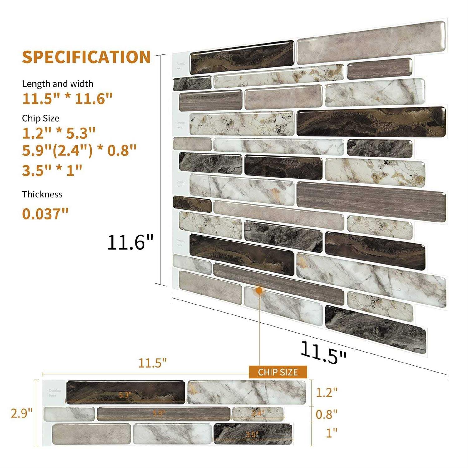 Wowstar 10 Ft Peel and Stick Trim, Molding Trim for Walls, Edges, Borders, Window Frames, Backsplash Tiles, Flexible and Self A - MT - Mrs Treak