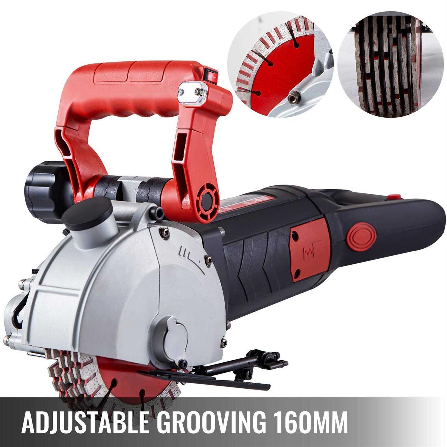 Vevor Wall Chaser 4800w Wall Groove Cutting Machine 42 mm 125 mm Saw Blades 8pcs - MT - Mrs Treak