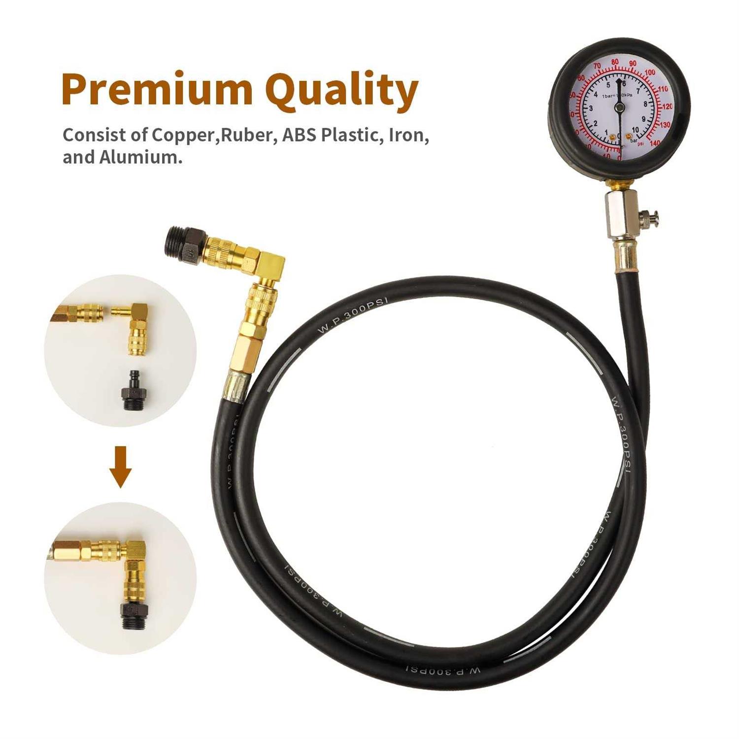 Oil Pressure Sensor Engine Oil Pressure Switch Sensor 0 to 10 Bars 1/8 Npt Oil Pressure Sensor Gauge Sender for Generator - MT - Mrs Treak