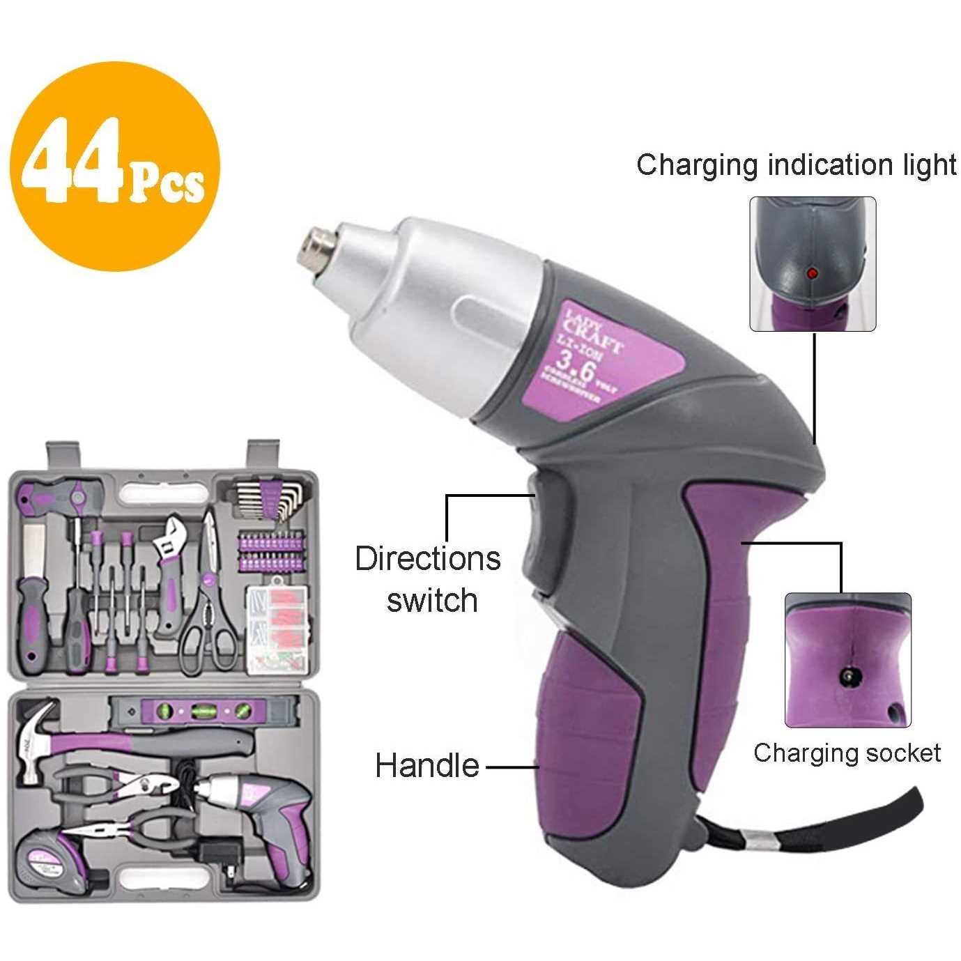 Werktough 20v Cordless Staple Gun Brad Nailer 2 in 1 Aluminum Metal magzine 1 Hour Fast Charger 2000mA Lithium Battery 2000pcs Free Staples - MT - Mrs Treak