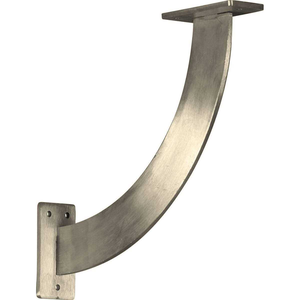 Ekena Millwork 2W x 8D x 6H Steel Hanging Shelf Bracket BKTM02X08X06HSPBL - MT - Mrs Treak