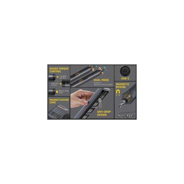 Fanttik 43PCS Screwdriver Bit Set S2 Steel 1/4 Hex 25mm/75mm Screwdriver Bit - MT - Mrs Treak