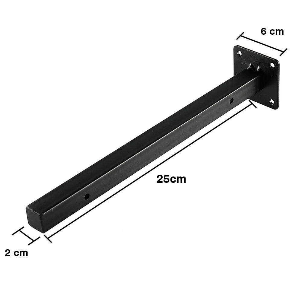 Floating Shelf Brackets Heavy Duty Black Floating Shelving Bracket - MT - Mrs Treak