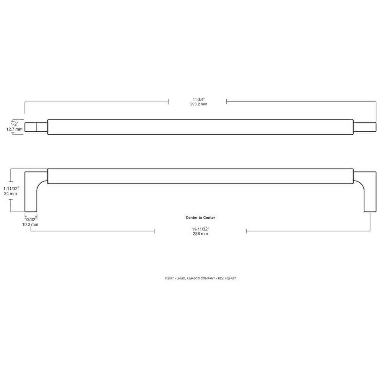Liberty Artesia Center-to-Center Champagne Bronze Drawer Pull - MT - Mrs Treak