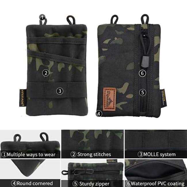 Viperade VE1 Pocket Organizer Tool Pocket Organizer for men Pocket Organizer Storage EDC Gears - MT - Mrs Treak