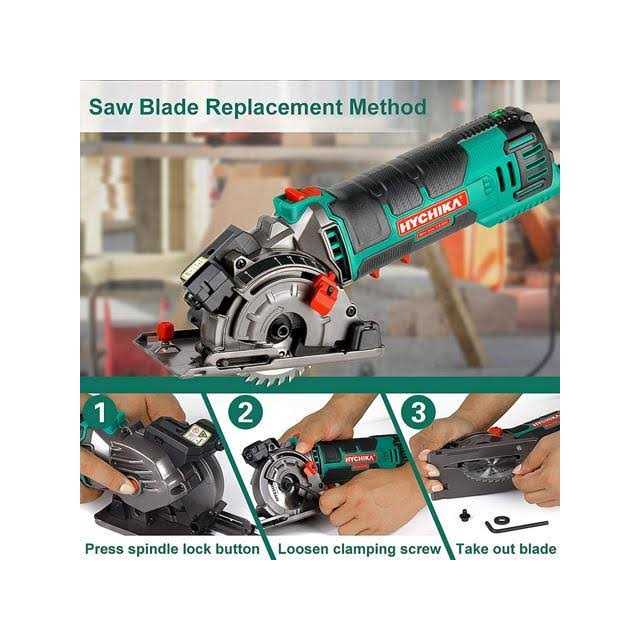 Mini Circular Saw Enventor 4.8A Electric Circular Saw Corded with Laser Guide - MT - Mrs Treak