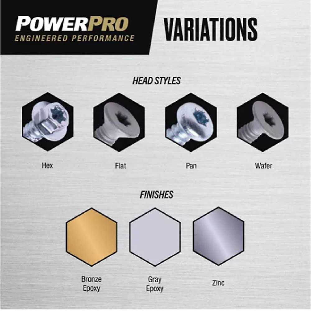 Power Pro #10 x 3-in Epoxy Exterior Wood Screws (800-Per Box) | 48311 - MT - Mrs Treak