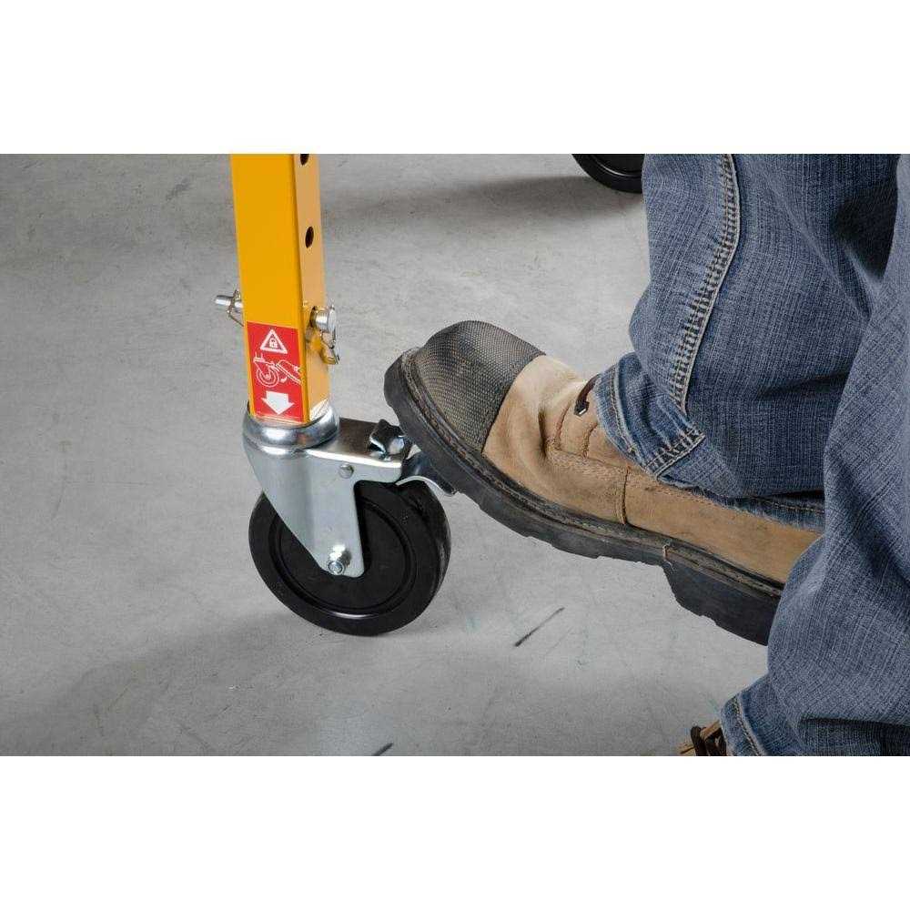 Metaltech Heavy-Duty 8in Scaffold Caster with Foot Brake M-MBC8K4 - MT - Mrs Treak