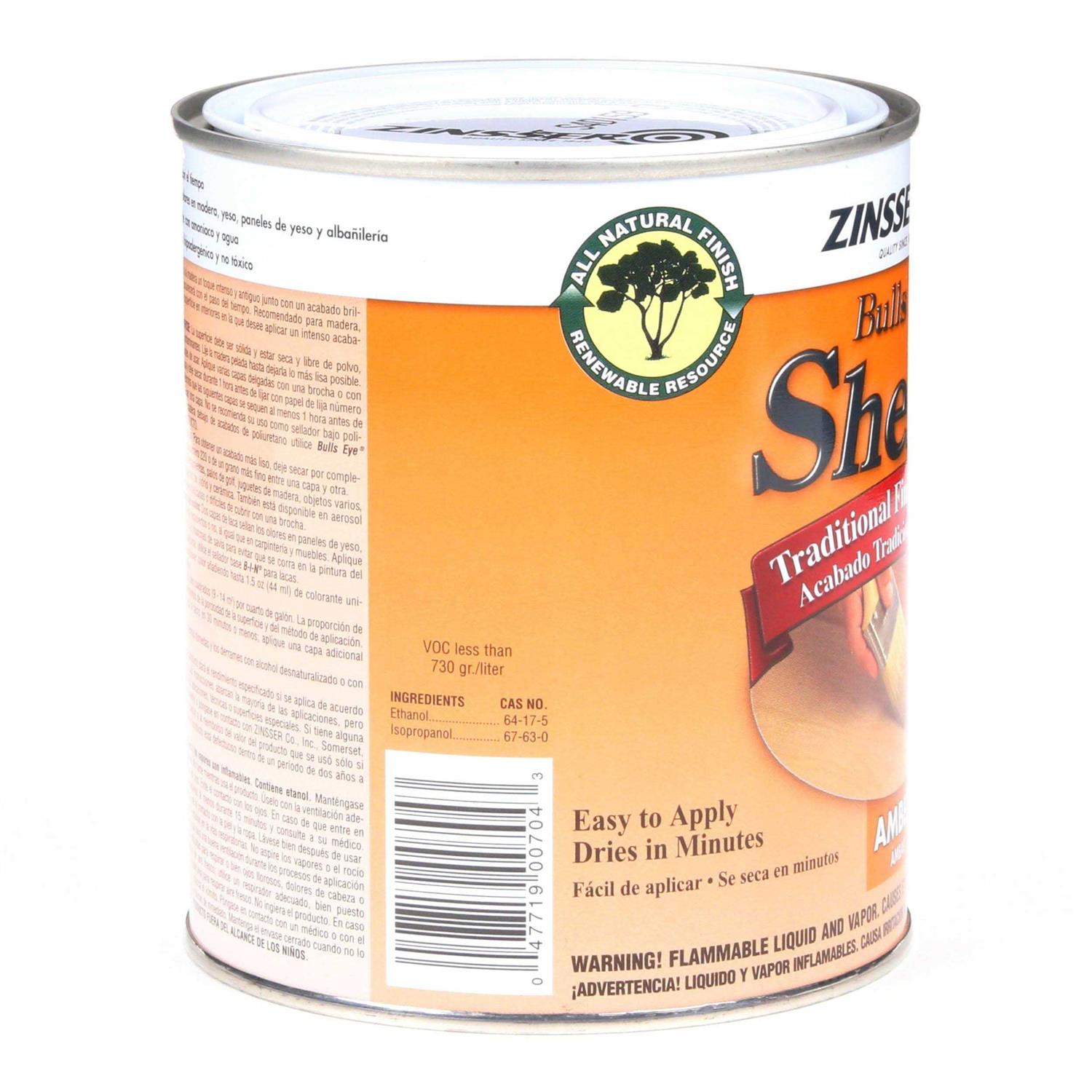 Zinsser Bulls Eye Shellac - MT - Mrs Treak