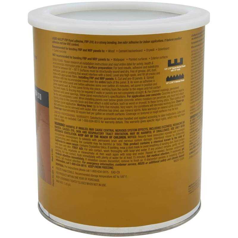 Liquid Nails FRP Panel Adhesive - MT - Mrs Treak