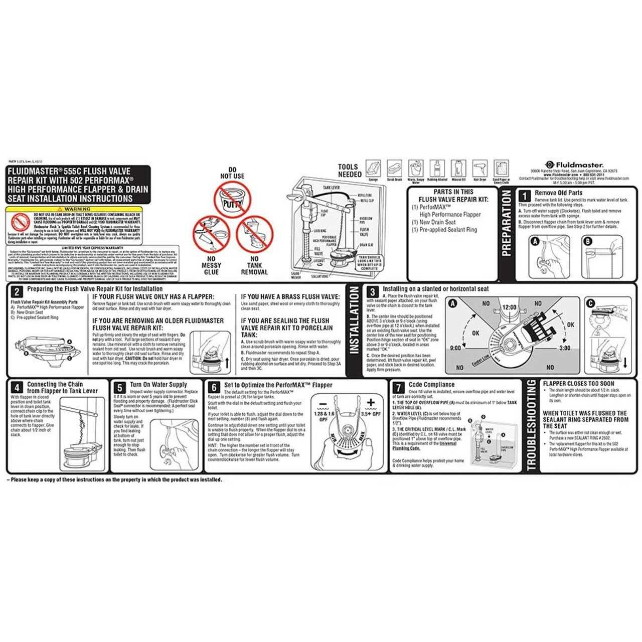 Fluidmaster Flush ‘n Sparkle Septic Tank Care Toilet Cartridge - MT - Mrs Treak
