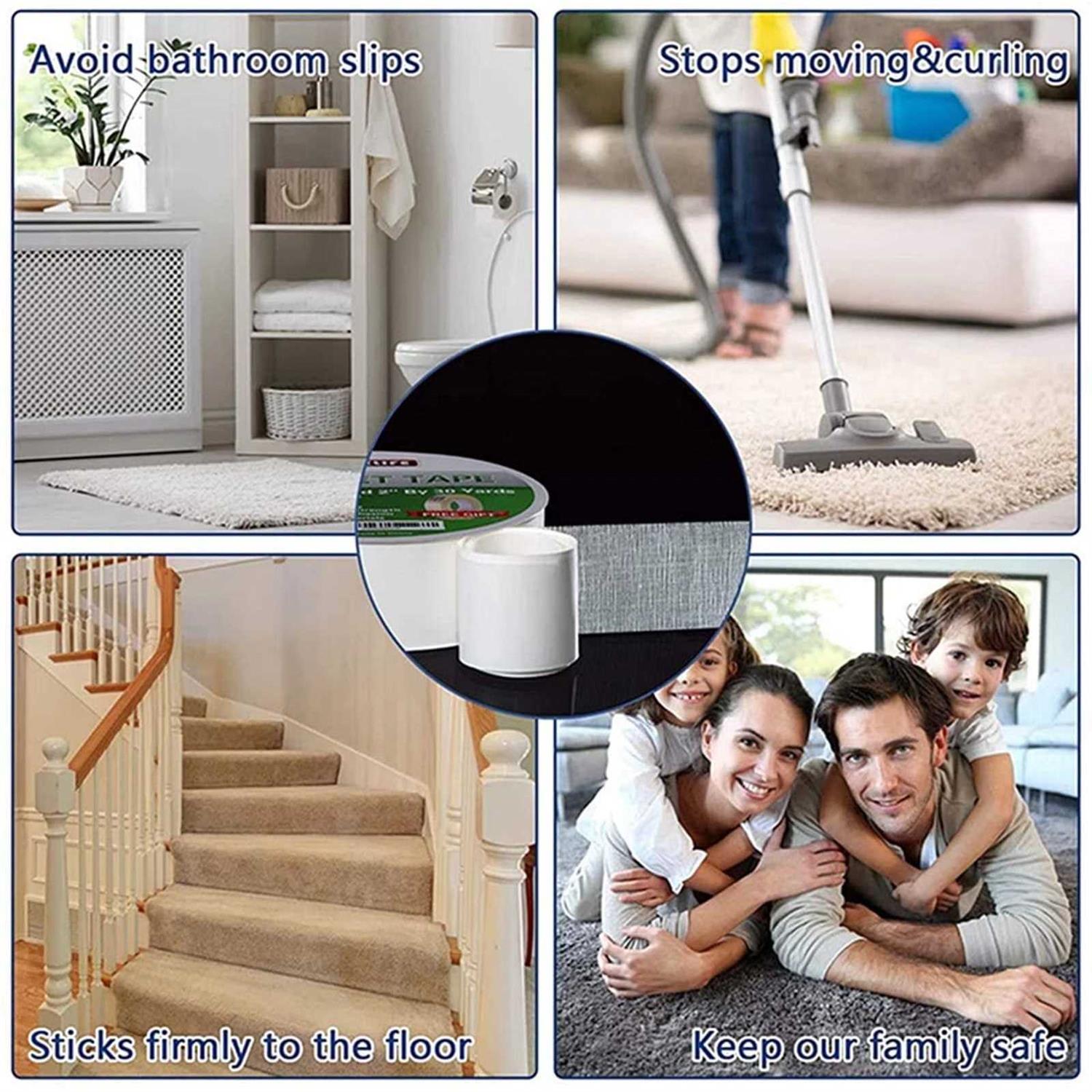 Yyxlife Double Sided Carpet Tape for Area Rugs Rug - MT - Mrs Treak