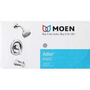 Moen Adler 1-Handle Chrome Shower Faucet 82604 - MT - Mrs Treak
