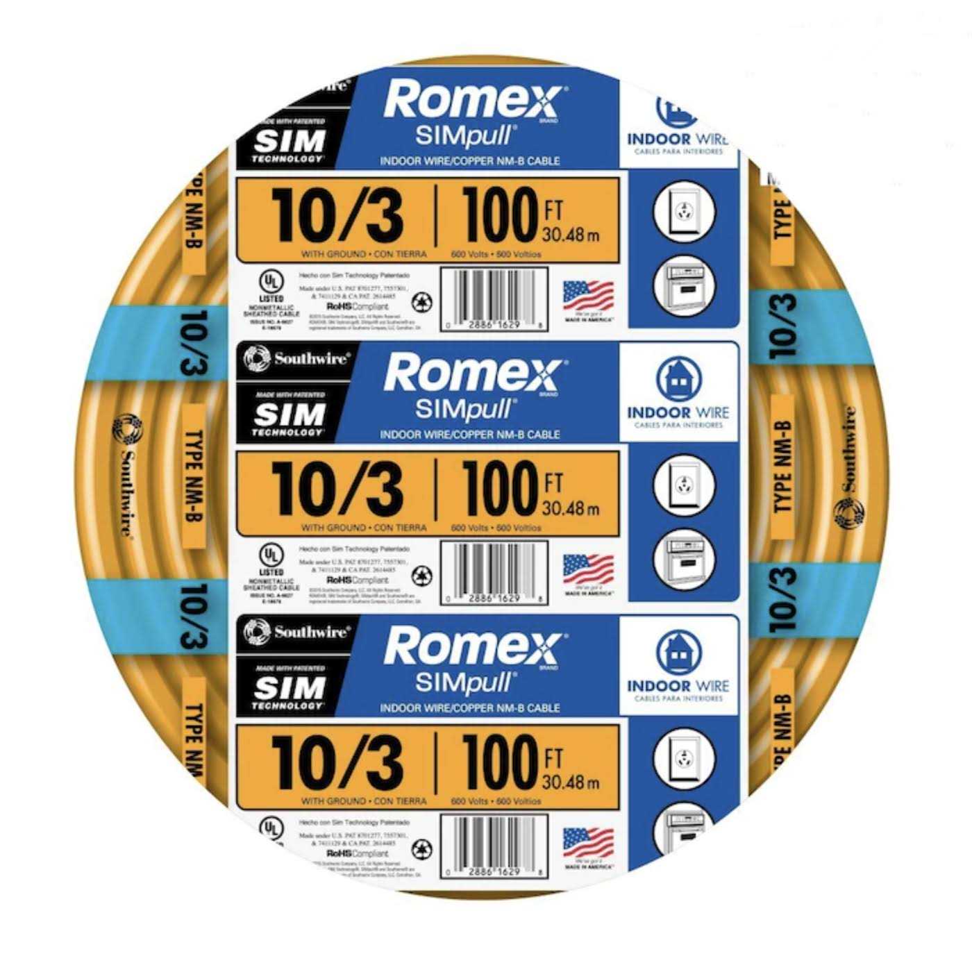 Wire 10/2 Nmwg 25′ - MT - Mrs Treak