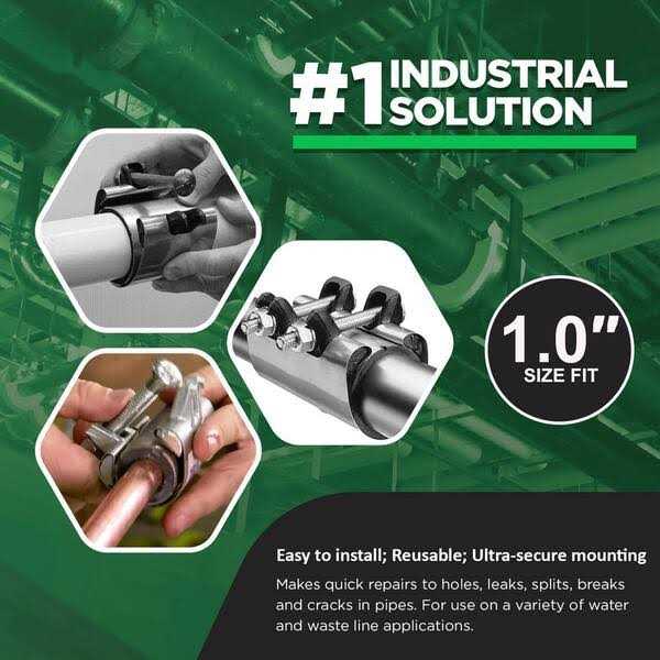 The Plumber’s Choice 3/4 in. x 6 in. Long 2-Bolt IPS Pipe Repair Clamp - MT - Mrs Treak