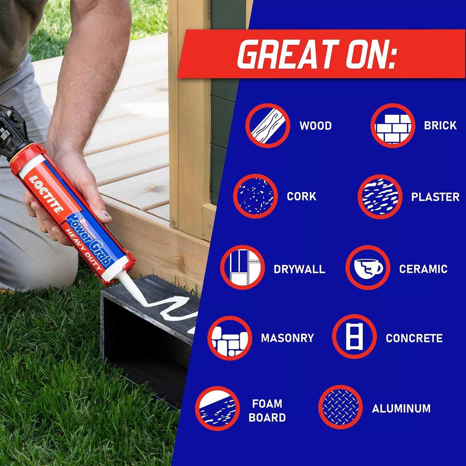 Loctite Power Grab Express Heavy Duty Construction Adhesive - MT - Mrs Treak