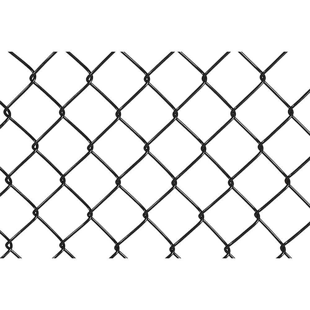 Unbranded H x 50-ft W 9-Gauge Vinyl Coated Steel Chain Link Fence Fabric with Mesh Size 2-in - MT - Mrs Treak