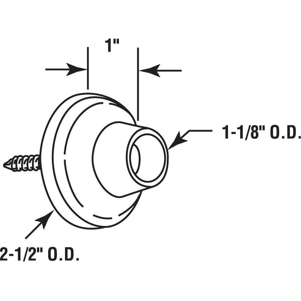 Prime-Line 2 Sliding Door Binder Posts MP2055 - MT - Mrs Treak