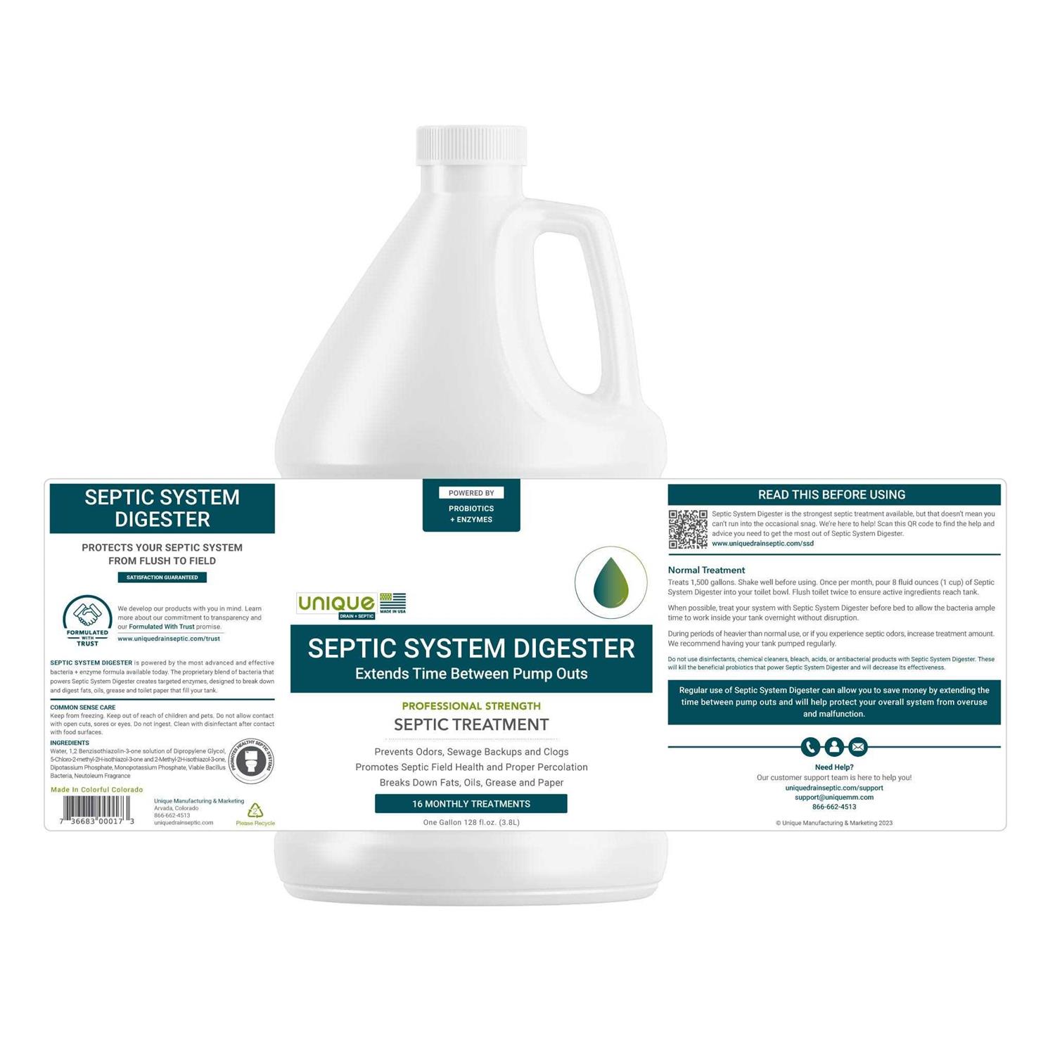 Unique RV Digest-It Plus Extra-Strength Black Tank Treatment Liquid - MT - Mrs Treak