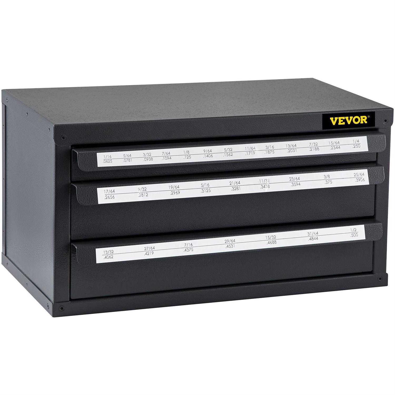 VEVOR Drill Bit Dispenser Cabinet Three-Drawer Drill Bit Dispenser - MT - Mrs Treak