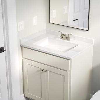 Project Source Cultured Marble Vanity Top With Single Rectangular Bowl TR231-3 - MT - Mrs Treak