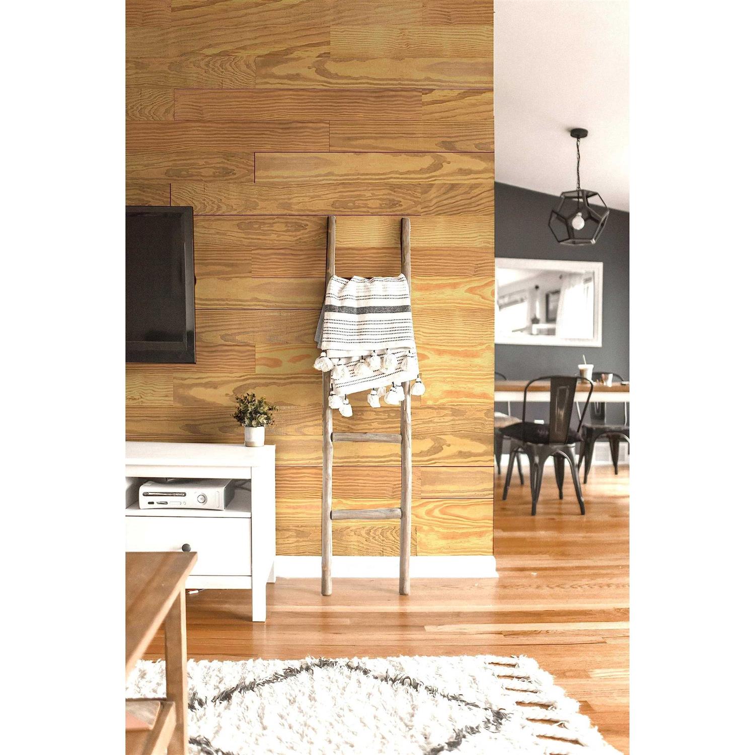 Easy Planking Thermo-treated 1/4 in. x 5 in. x 4 ft. Brown Barn Wood Wall Planks S-105 - MT - Mrs Treak