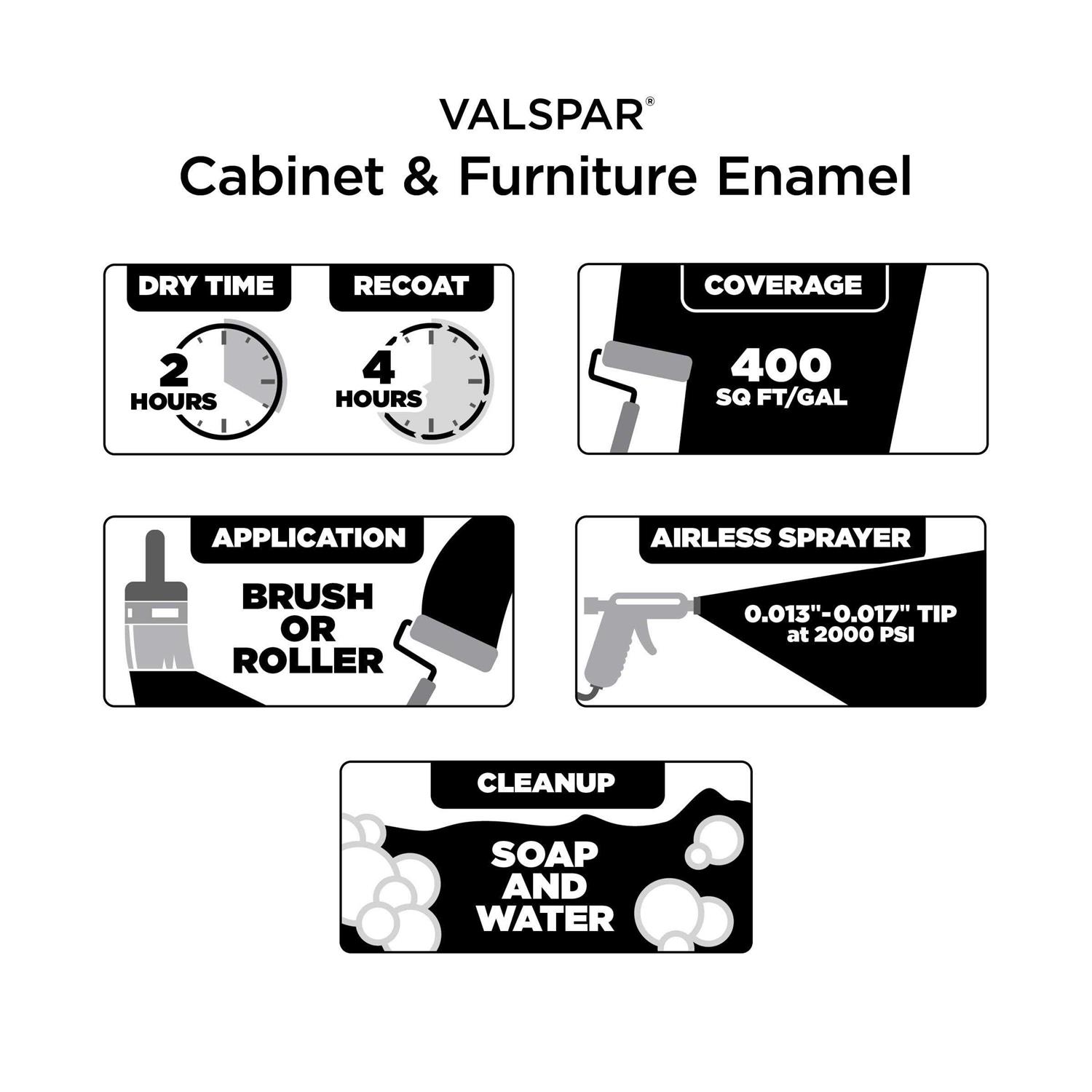 Valspar Base Cabinet and Furniture Paint Enamel 007 - MT - Mrs Treak