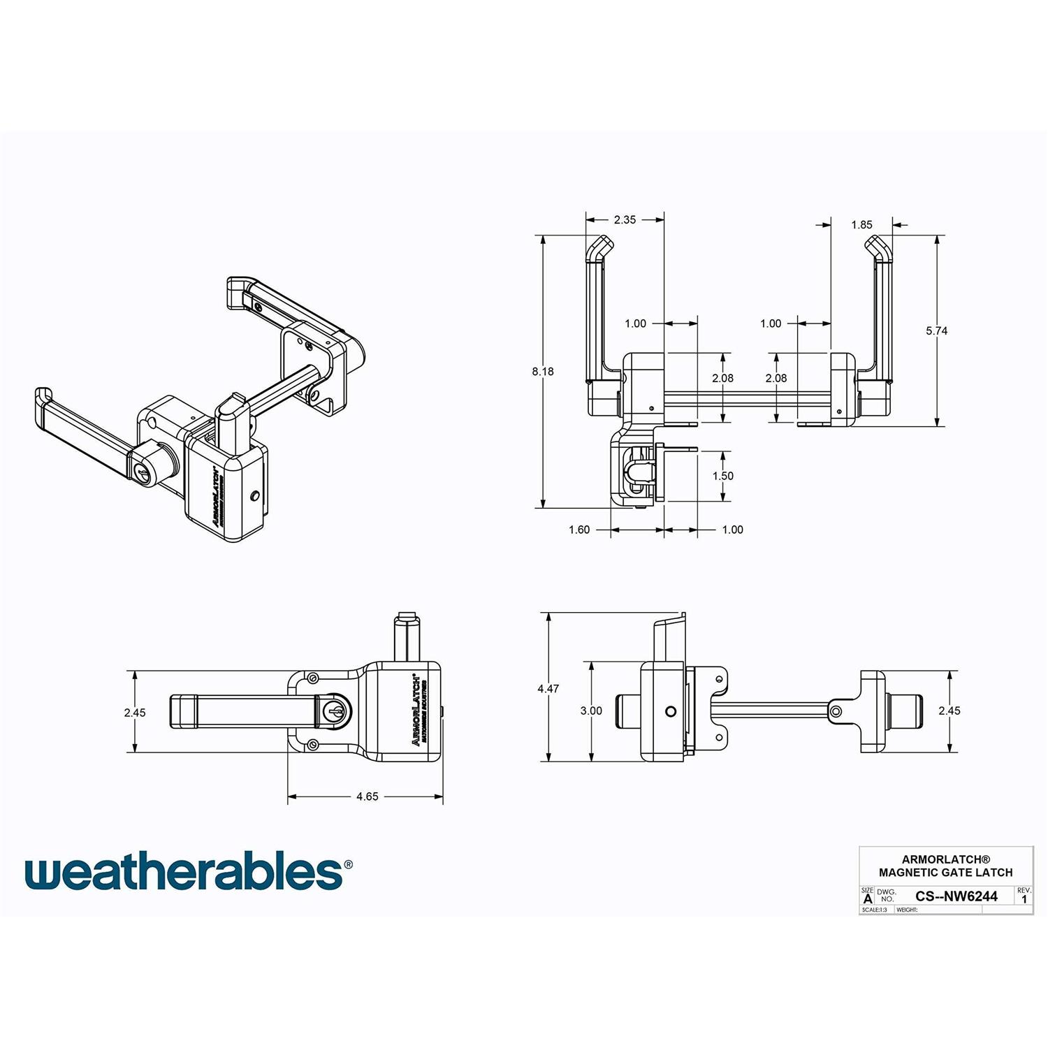Weatherables Arlington H x 96 in. W Textured - MT - Mrs Treak