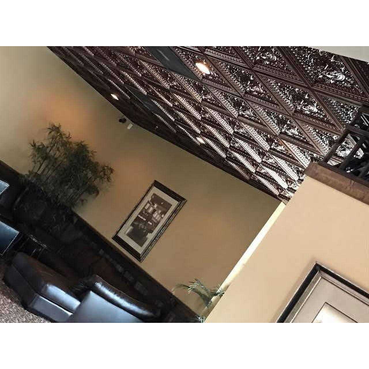 From Plain To Beautiful In Hours 505-raised Panel 2 ft. x 2 ft. PVC Lay-in Ceiling Tile - MT - Mrs Treak