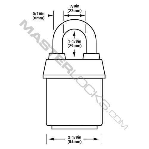 Master Lock 60R Padlock Eye-Angle - MT - Mrs Treak
