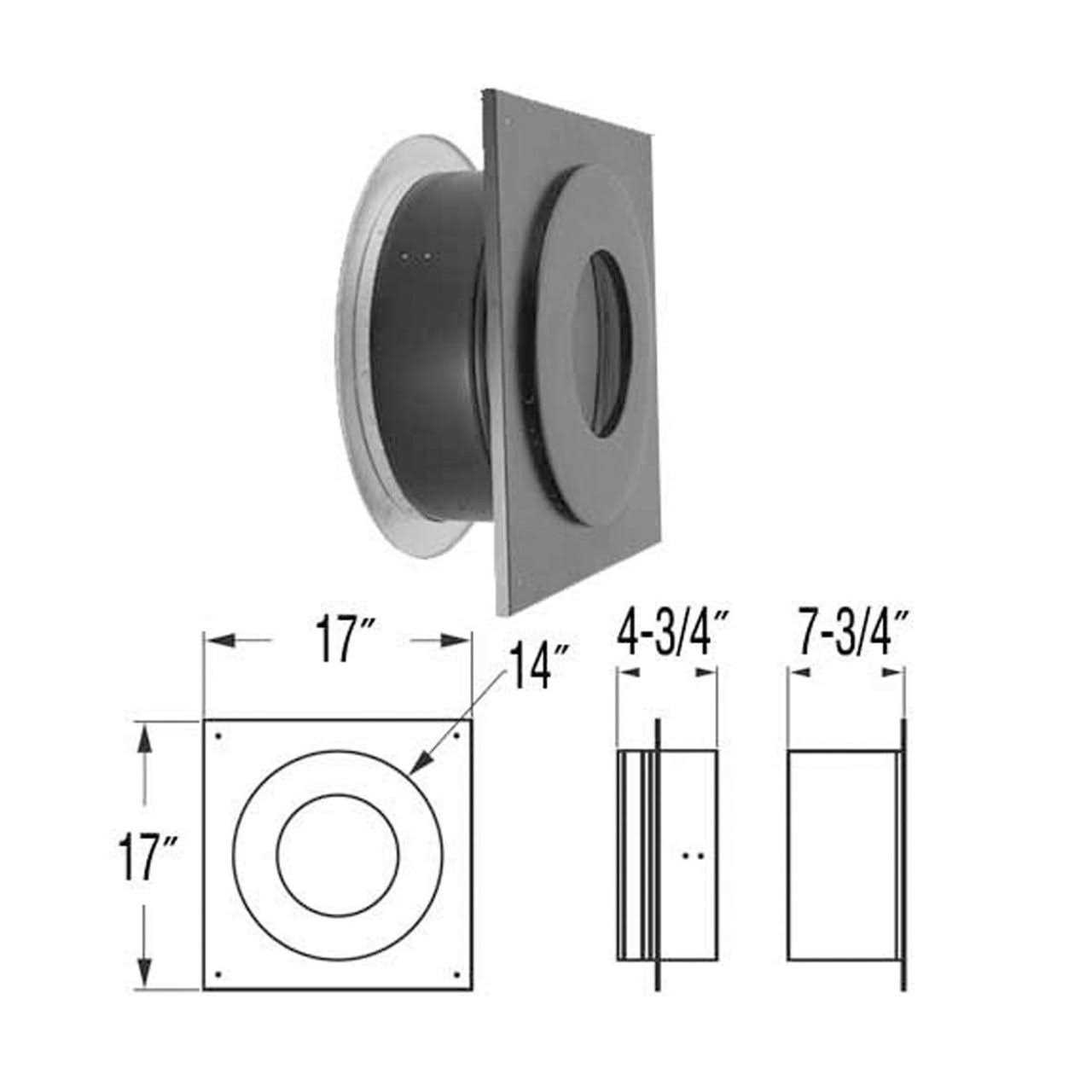 DuraVent DuraPlus 6 in. Roof Flashing 6DP-F6 - MT - Mrs Treak
