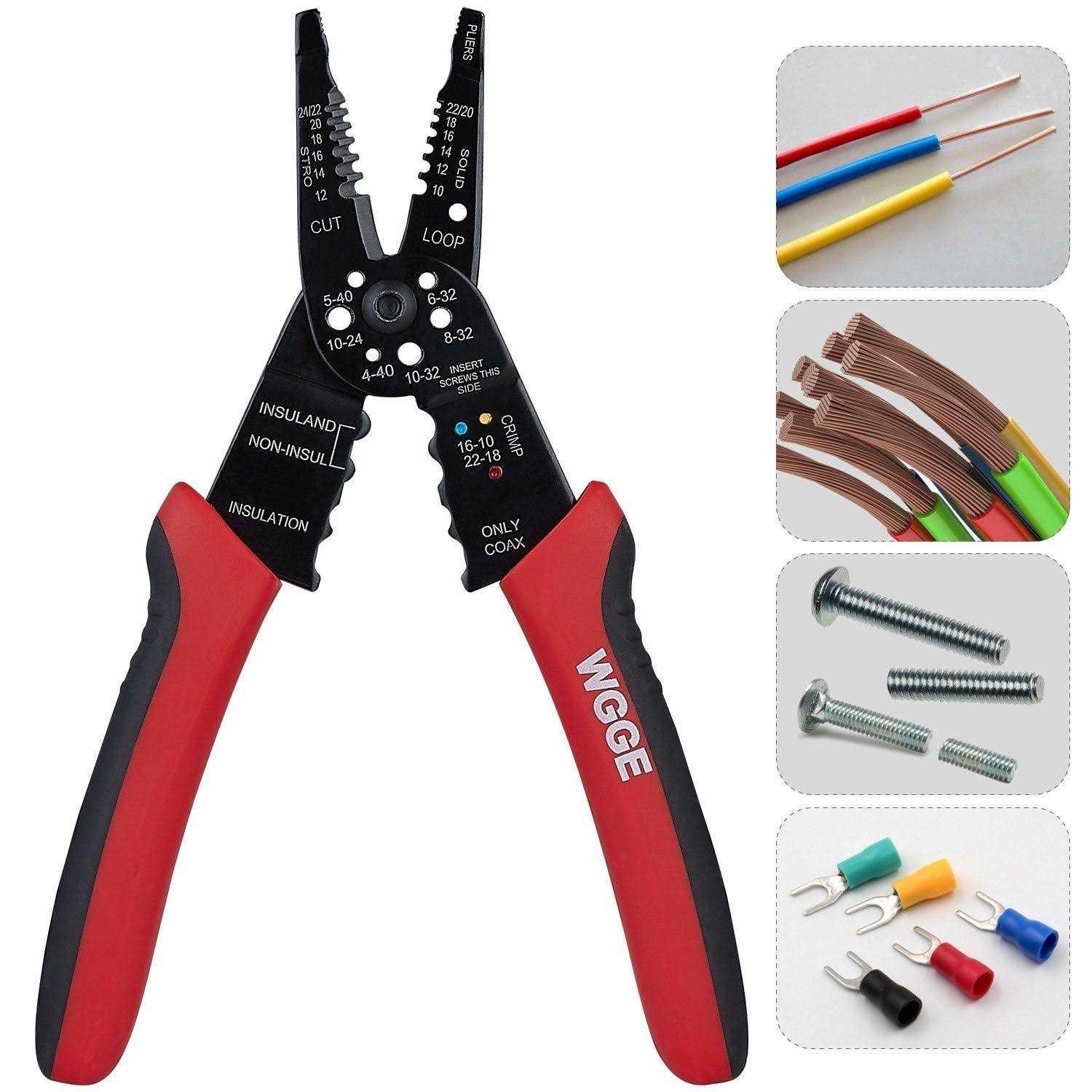 WGGE WG-015 Professional crimping Tool/Multi-Tool Wire Stripper and Cutter - MT - Mrs Treak