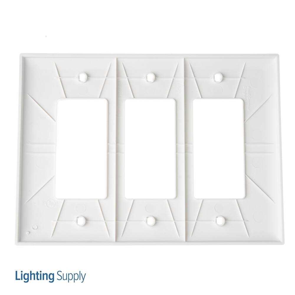 Pass & Seymour TPJ262W 2 Gang Jumbo Decorator Plate White - MT - Mrs Treak