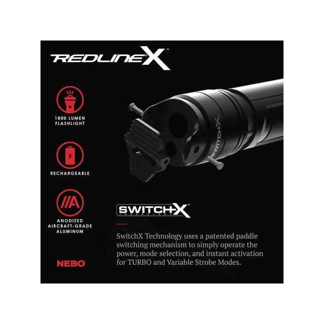 Nebo Redline X Rechargeable Flashlight - MT - Mrs Treak
