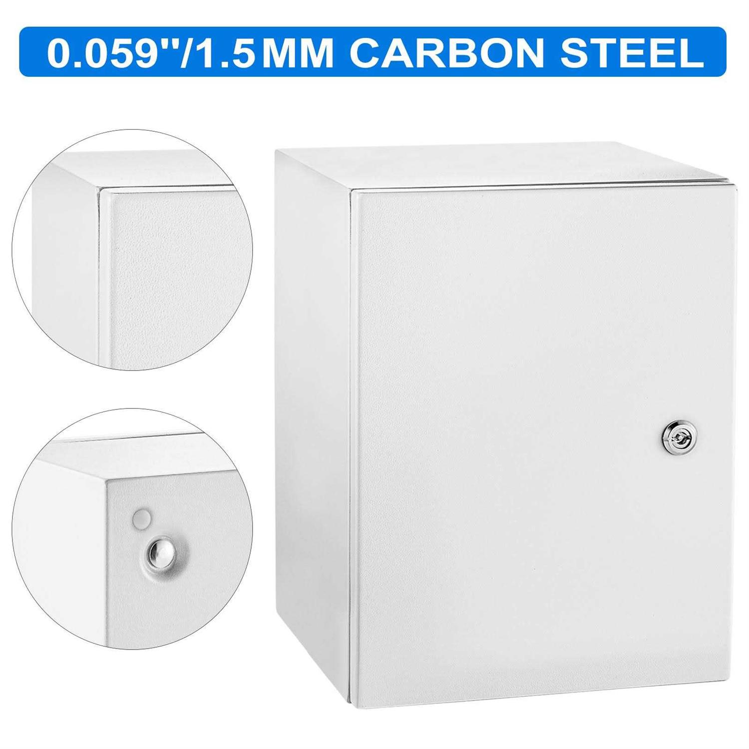 VEVOR Nema Steel Enclosure Nema 4X Steel Electrical Box IP66 Waterproof & Dustproof DQXJSTCFS - MT - Mrs Treak