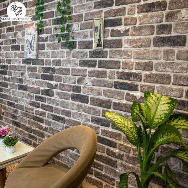 Dundee Deco 3D Wall Panels Brick Effect Cladding Brown Grey Stone Look Wall Paneling - MT - Mrs Treak