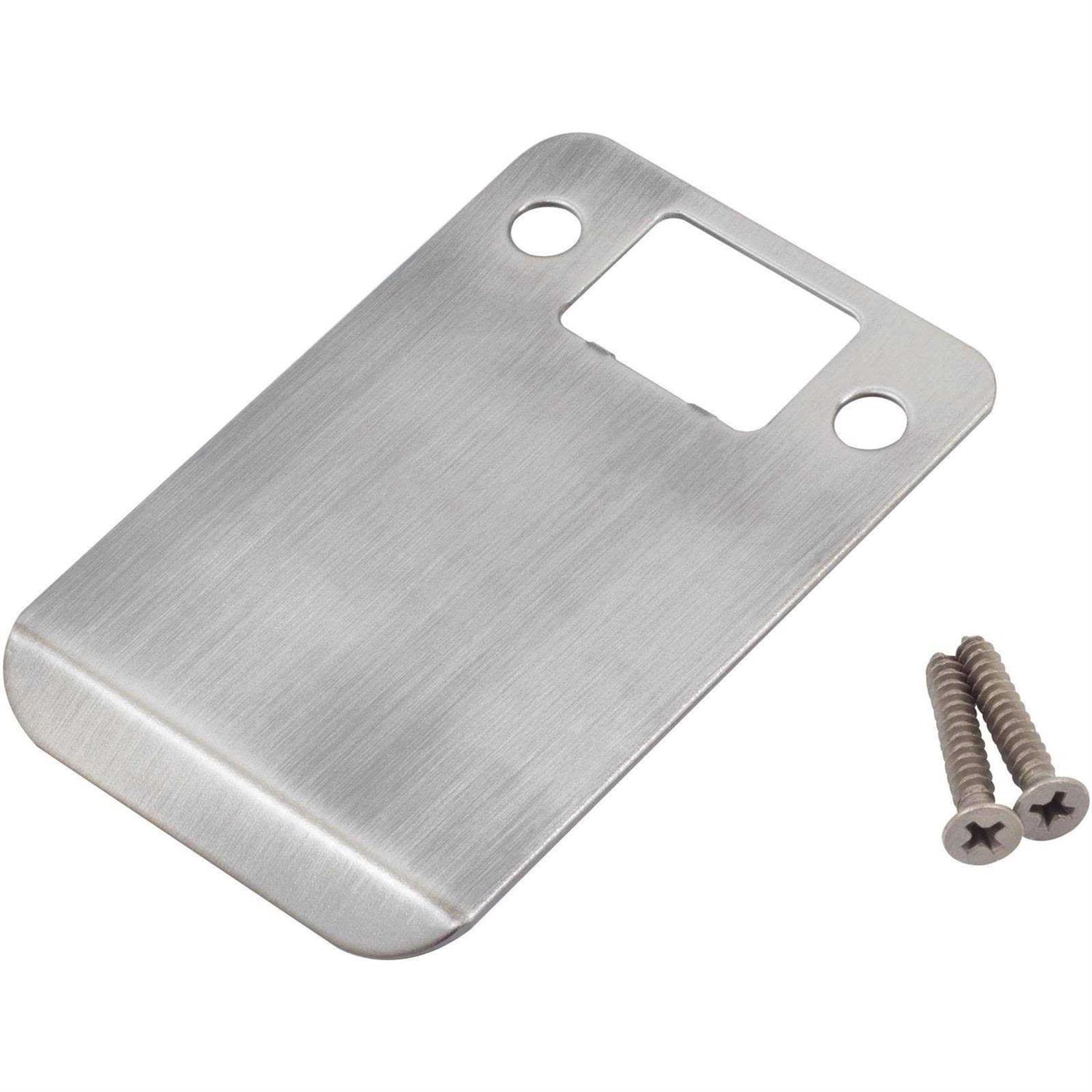 Stone Harbor Hardware Round Corner Extended Lip Strike Plate 2-1/4 inch x - MT - Mrs Treak