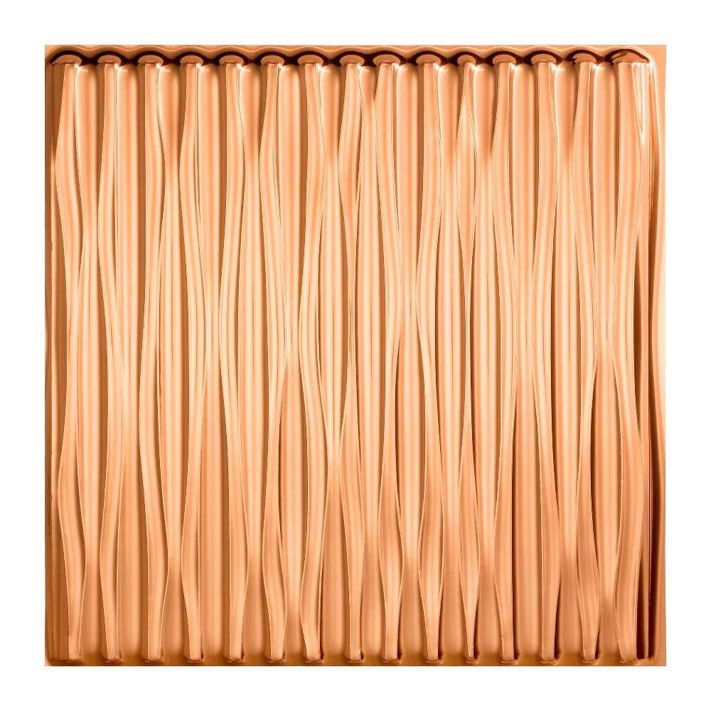 Fasade Dunes Vertical Decorative Vinyl 2ft x 2ft Glue Up Ceiling Tile - MT - Mrs Treak