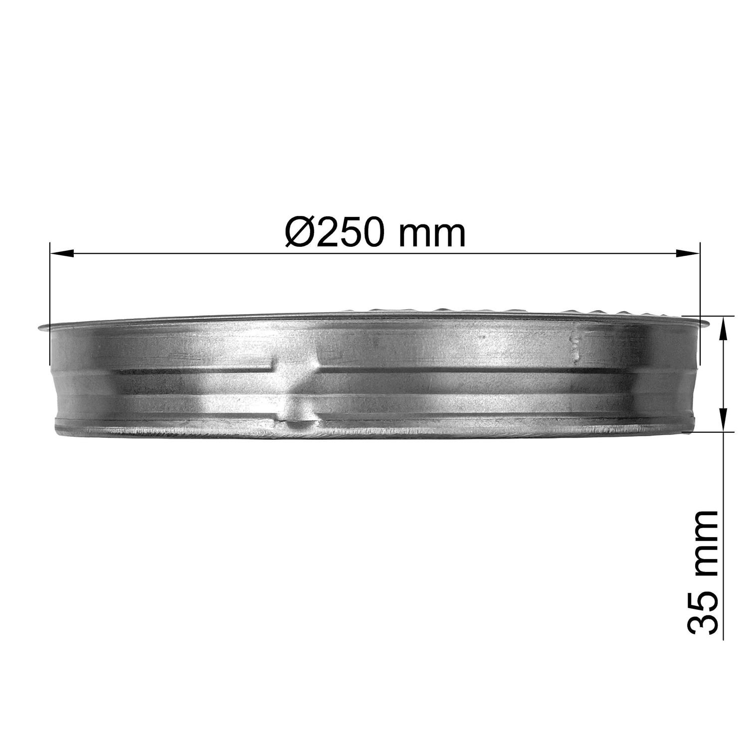 Vent Systems Galvanized Steel Duct Connector Round Ventilation Duct Extension - MT - Mrs Treak