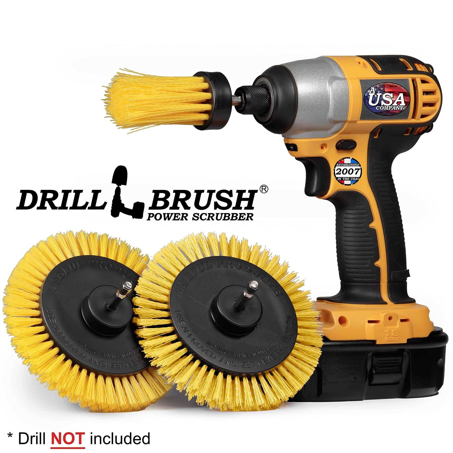 Drillbrush Power Scrubber Non-Skid Deck Brush - MT - Mrs Treak