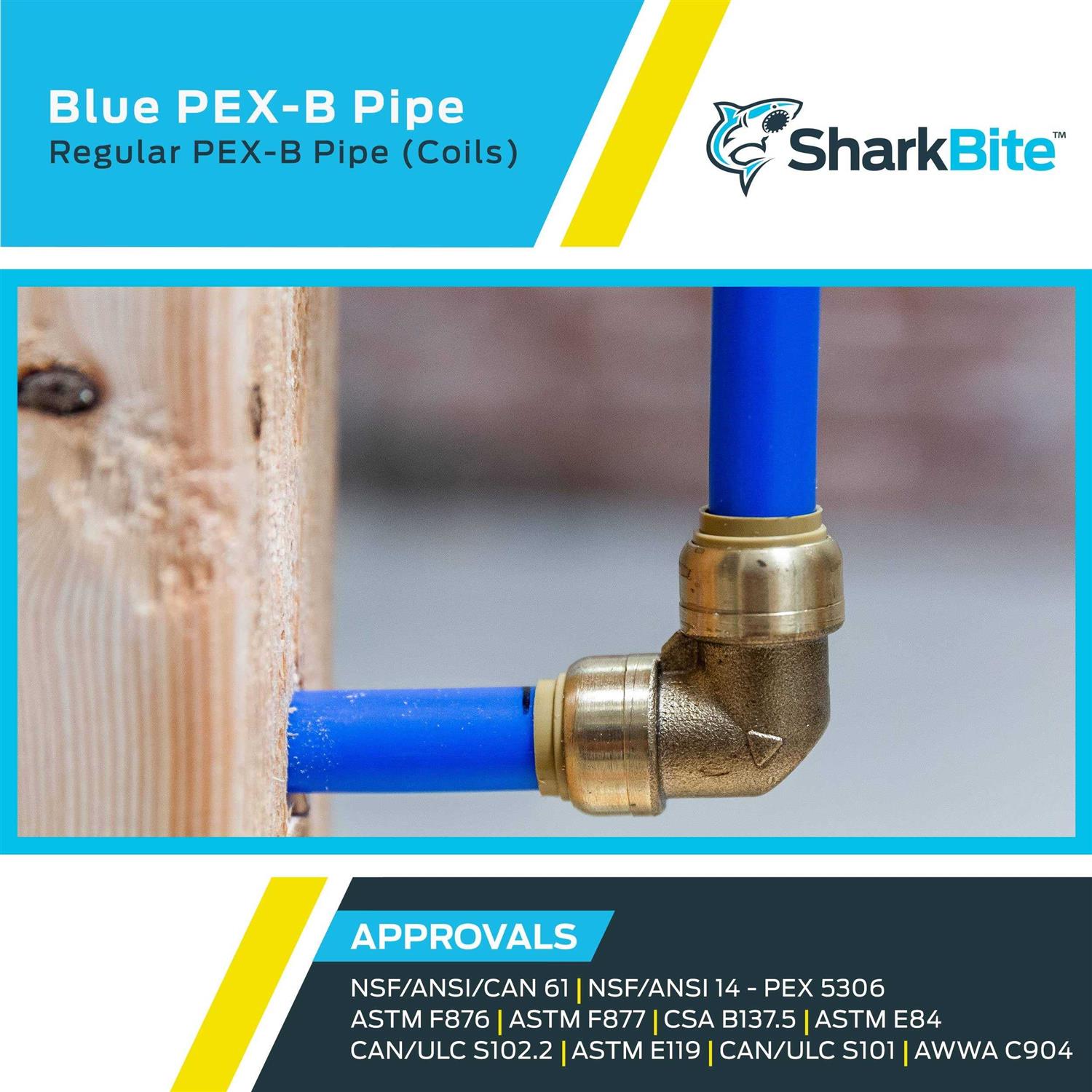 SharkBite PEX Barb Brass Coupling - MT - Mrs Treak