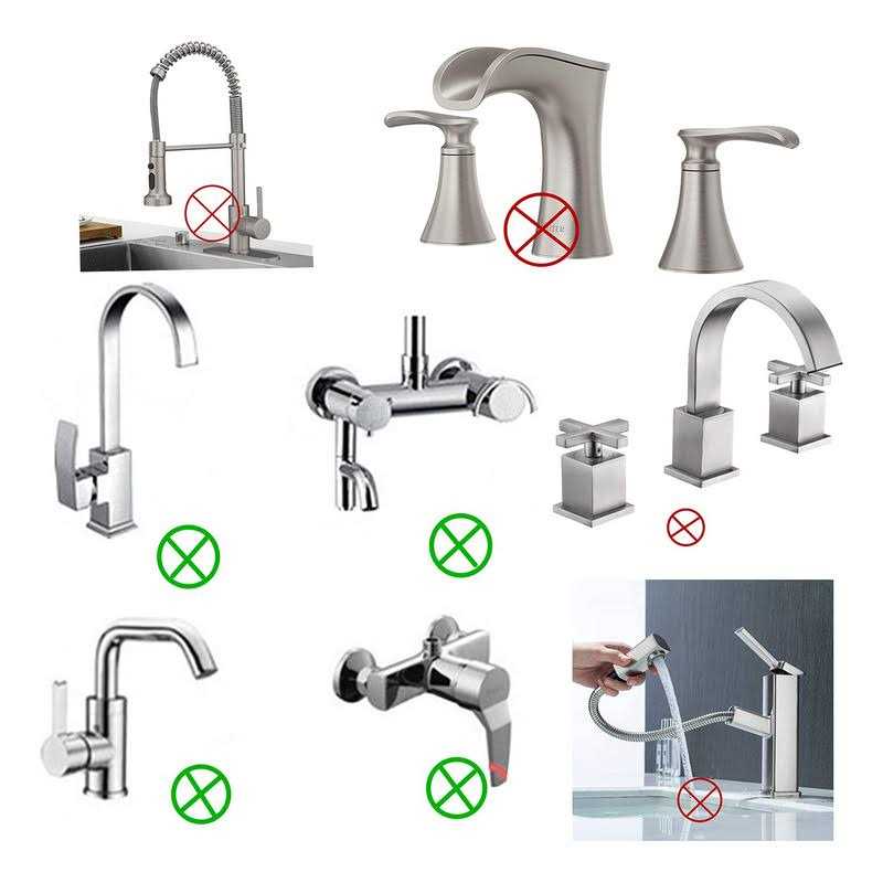 Faucet Replacement Sprayer Pull Out Spray Head for Kitchen Sink Pull-Down Faucet Chrome Finished for Bathroom Kitchen - MT - Mrs Treak