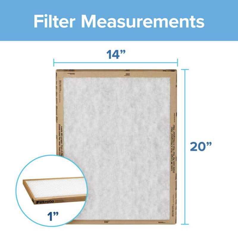 Filtrete 14-in x 30-in x 1-in 1900 MPR Premium Allergen Bacteria and Virus Electrostatic Pleated Air Filter - MT - Mrs Treak
