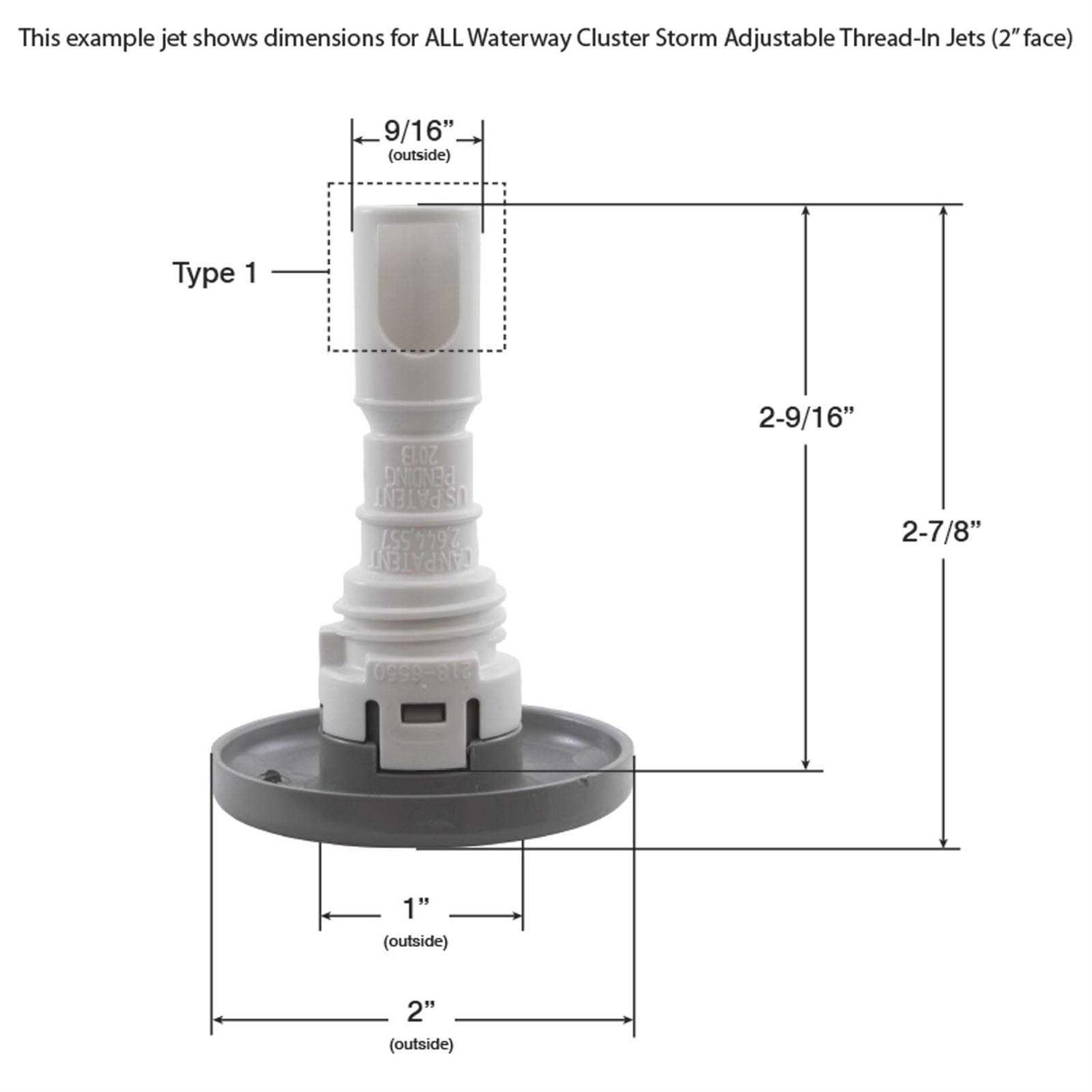 Waterway Plastics Jet Intl WW Cluster Storm 229-1547 - MT - Mrs Treak