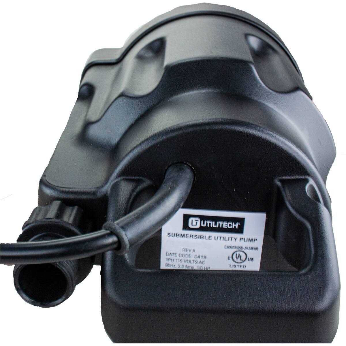 Utilitech 0.33-HP Aluminum Submersible Sump Pump 148010 - MT - Mrs Treak