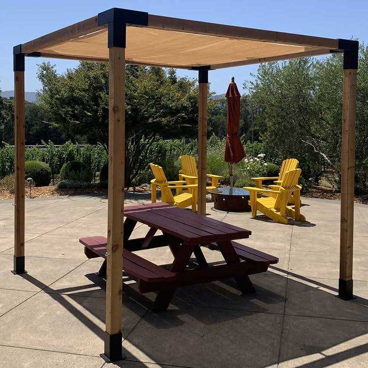 Wild Hog Linx TriFit Black Steel Corner Bracket Pergola Wood Posts - MT - Mrs Treak